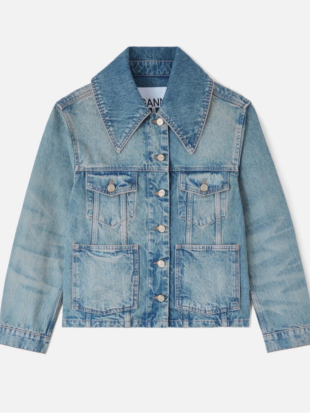 Ganni Rigid Denim Jacket